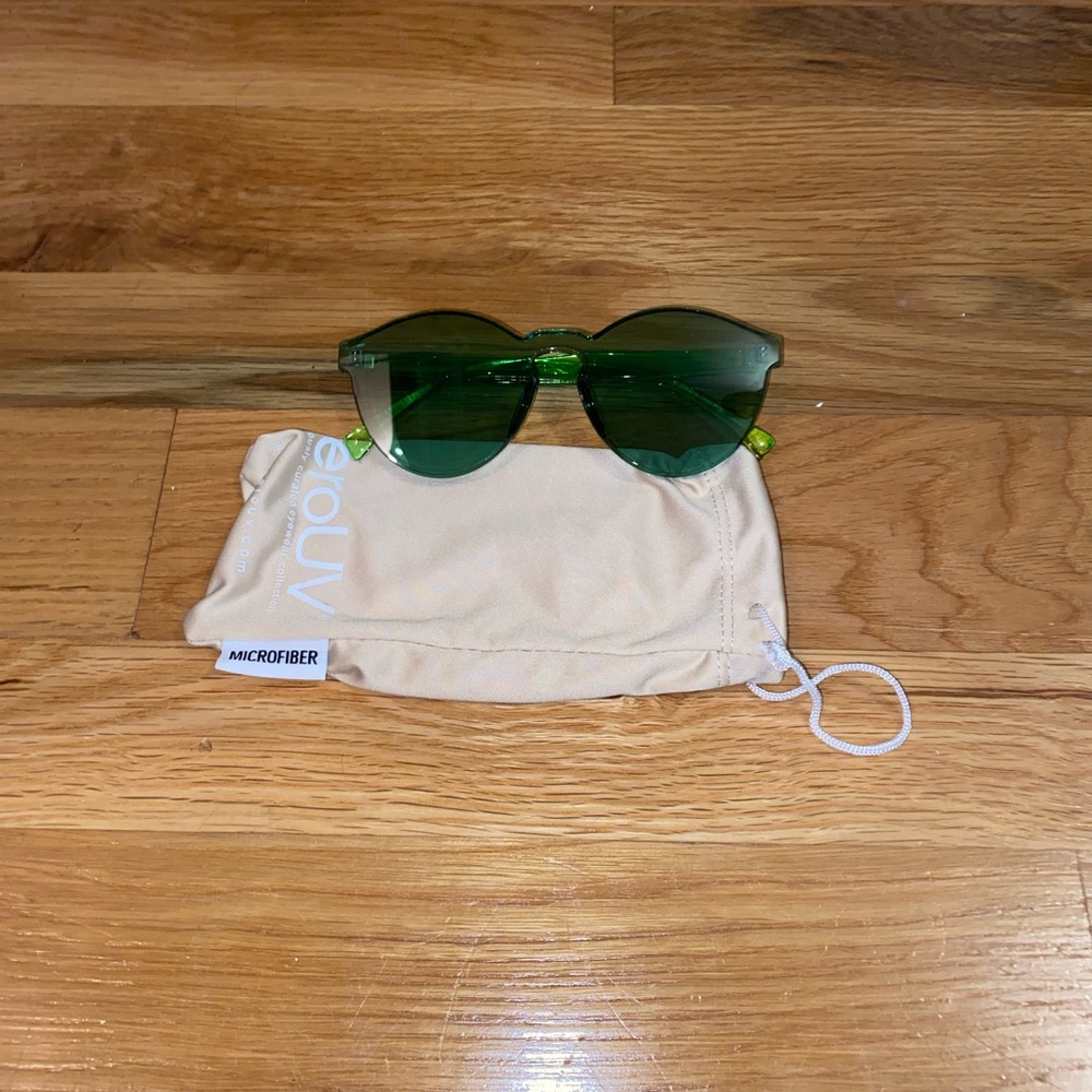 Green Glasses. Zero UV